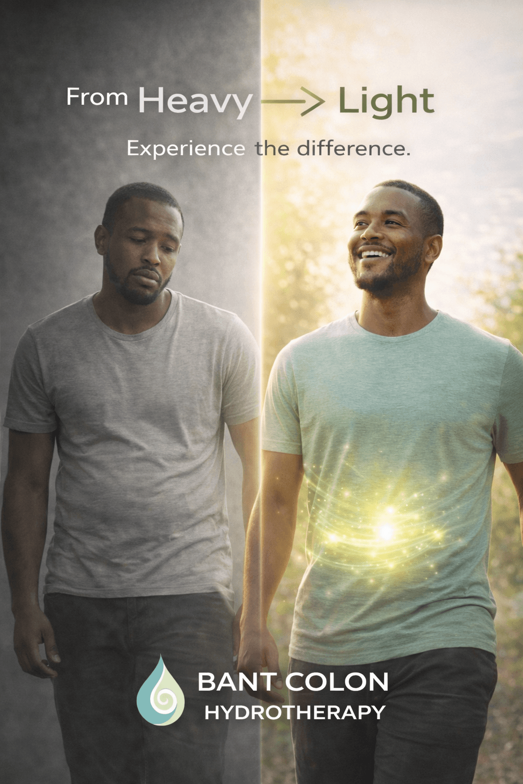 Soft wellness image communicating a lighter body feeling